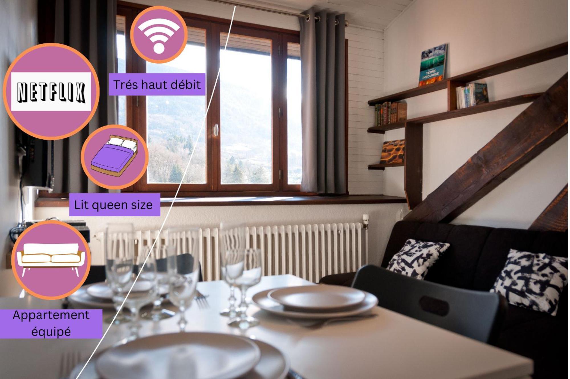 Le T2 Douillet D'Uriage - Residence Le Louvre - Cure Thermale Uriage- Proche Chamrousse - Jusqu'A 3 Personnes - Region Agreable En Toute Saison Vaulnaveys-le-Haut المظهر الخارجي الصورة