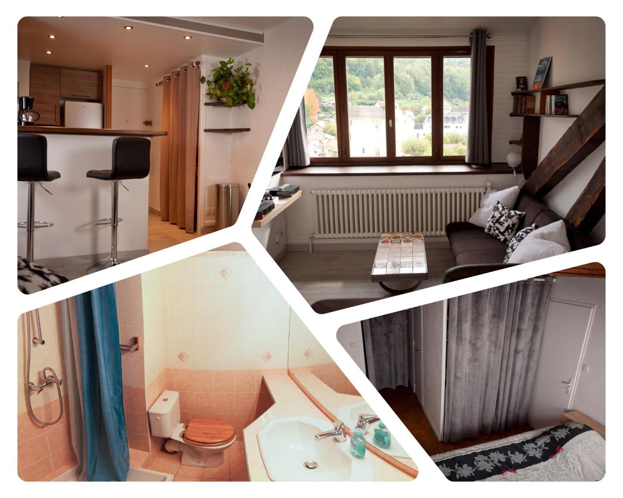 Le T2 Douillet D'Uriage - Residence Le Louvre - Cure Thermale Uriage- Proche Chamrousse - Jusqu'A 3 Personnes - Region Agreable En Toute Saison Vaulnaveys-le-Haut المظهر الخارجي الصورة