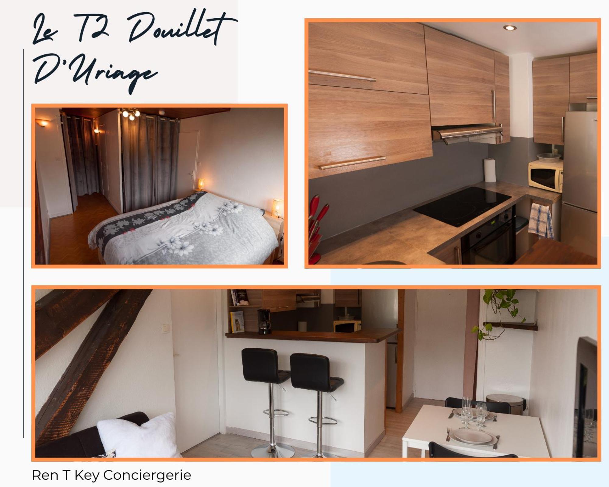 Le T2 Douillet D'Uriage - Residence Le Louvre - Cure Thermale Uriage- Proche Chamrousse - Jusqu'A 3 Personnes - Region Agreable En Toute Saison Vaulnaveys-le-Haut المظهر الخارجي الصورة